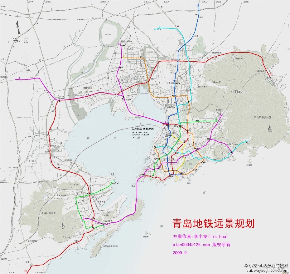 青岛地铁最新规划图，塑造未来城市交通新篇章